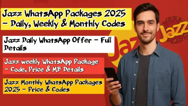 Jazz WhatsApp Packages 2025 – Daily, Weekly & Monthly Codes