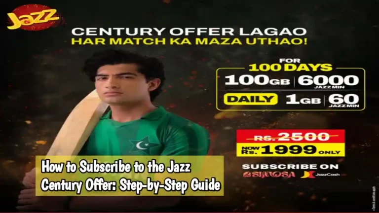 Jazz Century Package Offer – 100GB for 100 Days & Code Info